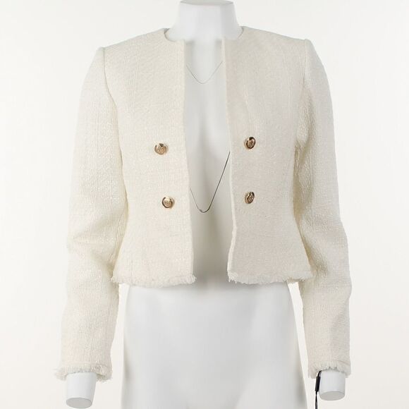 Calvin Klein Petite Tweed Blazer - Picture 2 of 5